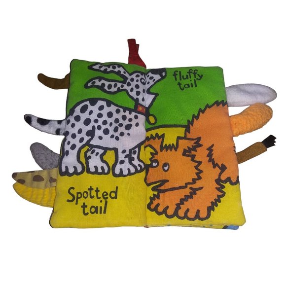 Jellycat London Puppy Tails Soft Cover Baby Book Anne Wilkinson Plush Book - Picture 4 of 10